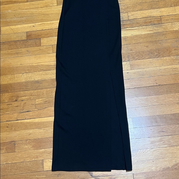 Marcella NYC Meerim One Shoulder Ruffle Ponte Maxi Dress in Black, size Small - Picture 5 of 16
